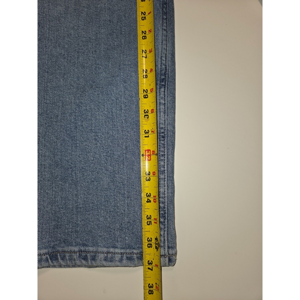 Calvin Klein Jeans Womens 14 Light Blue Denim Cotton Stretch Relaxed Fit Pockets - Picture 3 of 12